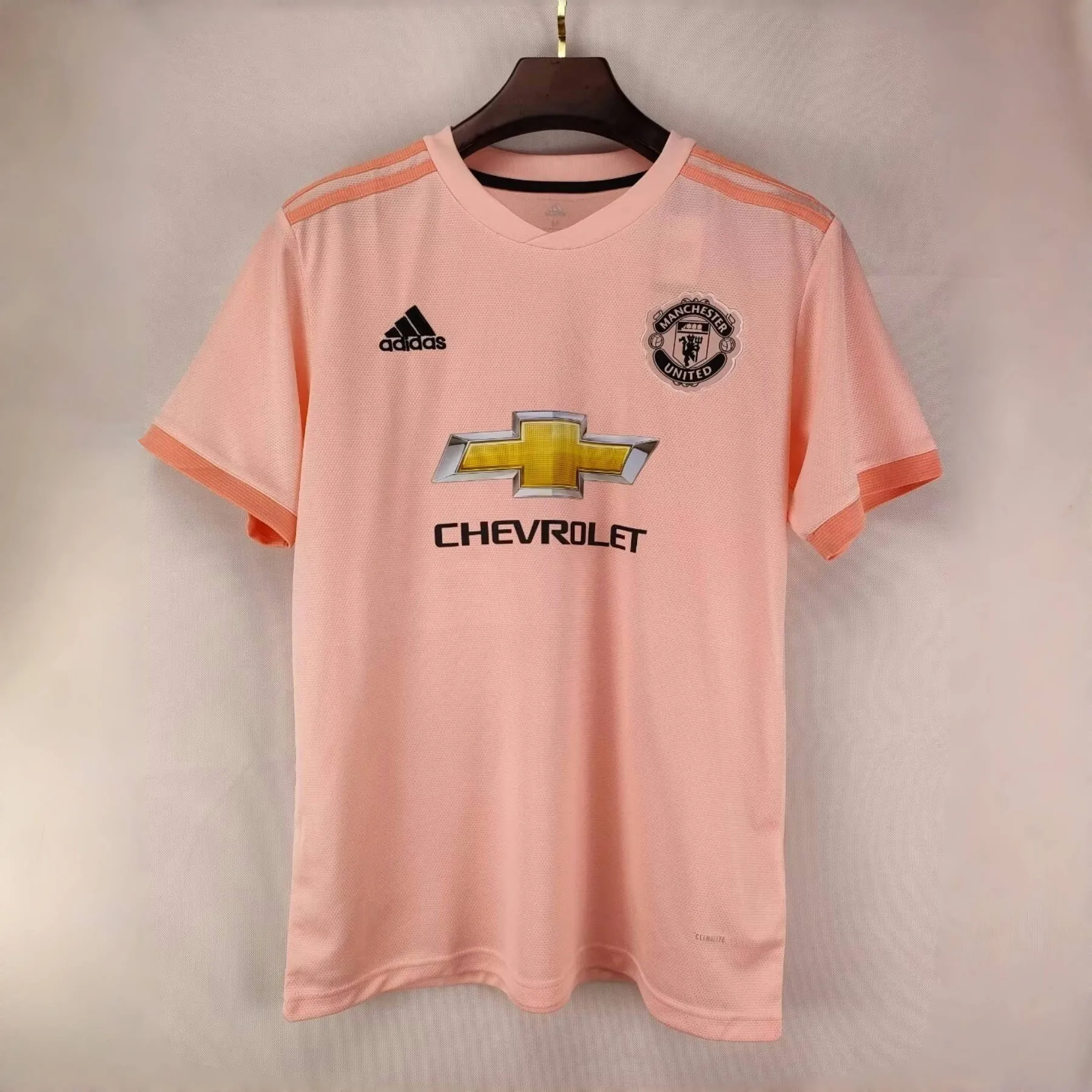 18-19 Manchester United Away Pink Retro Kit Jerseys Supllier Yupoo 7