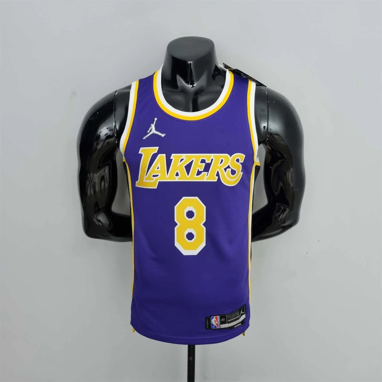 75th Anniversary BRYANT#8 Los Angeles Lakers Jordan Purple NBA Jersey 10