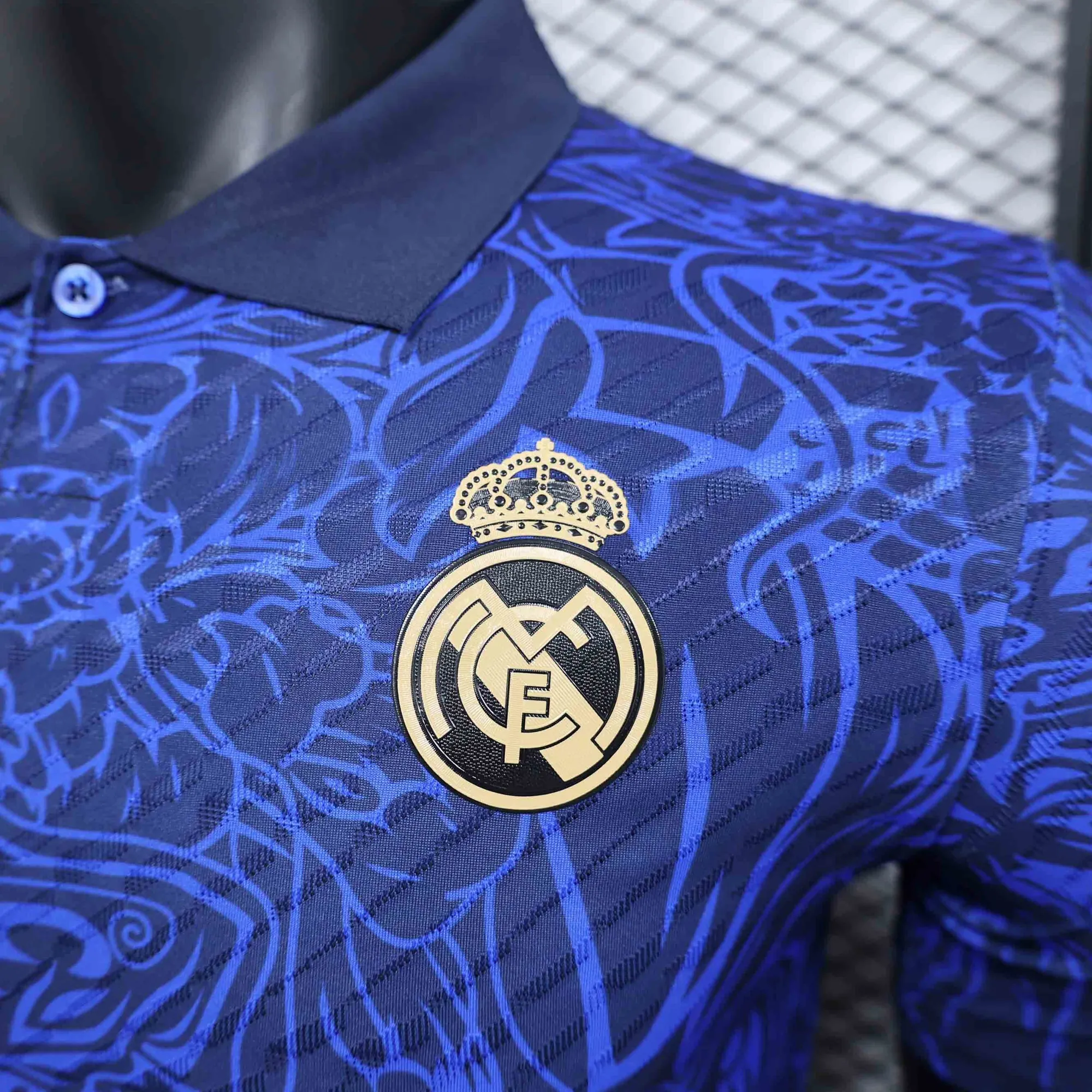 24-25 Real Madrid Dragon Special Edition Kit Blue Player Version Shirt Football AAAAJersey Supp 2