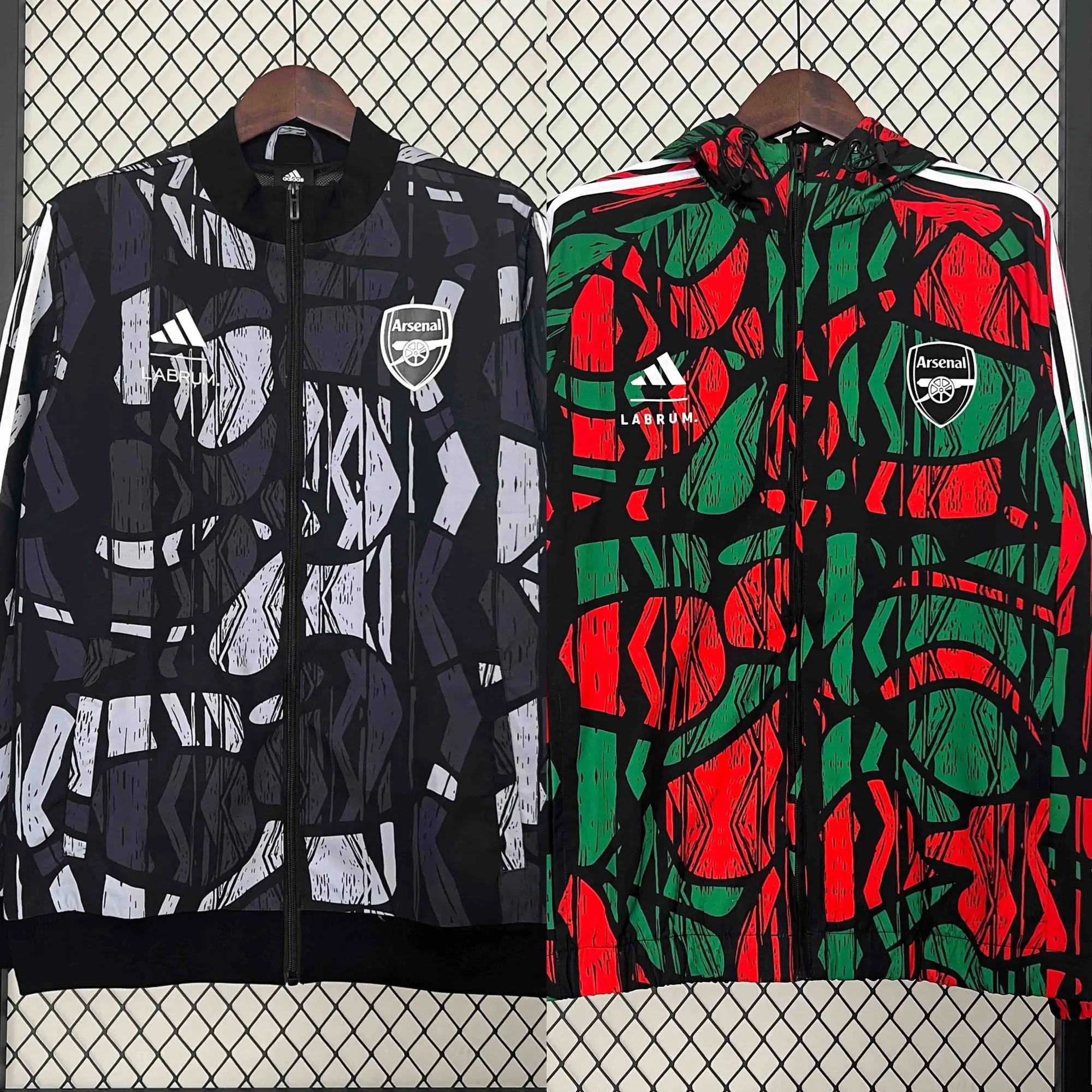 24-25 Arsenal Trench Coat Reversible Windbreaker Double-Sides Jacket AAAAJersey Supplier Yupoo 7