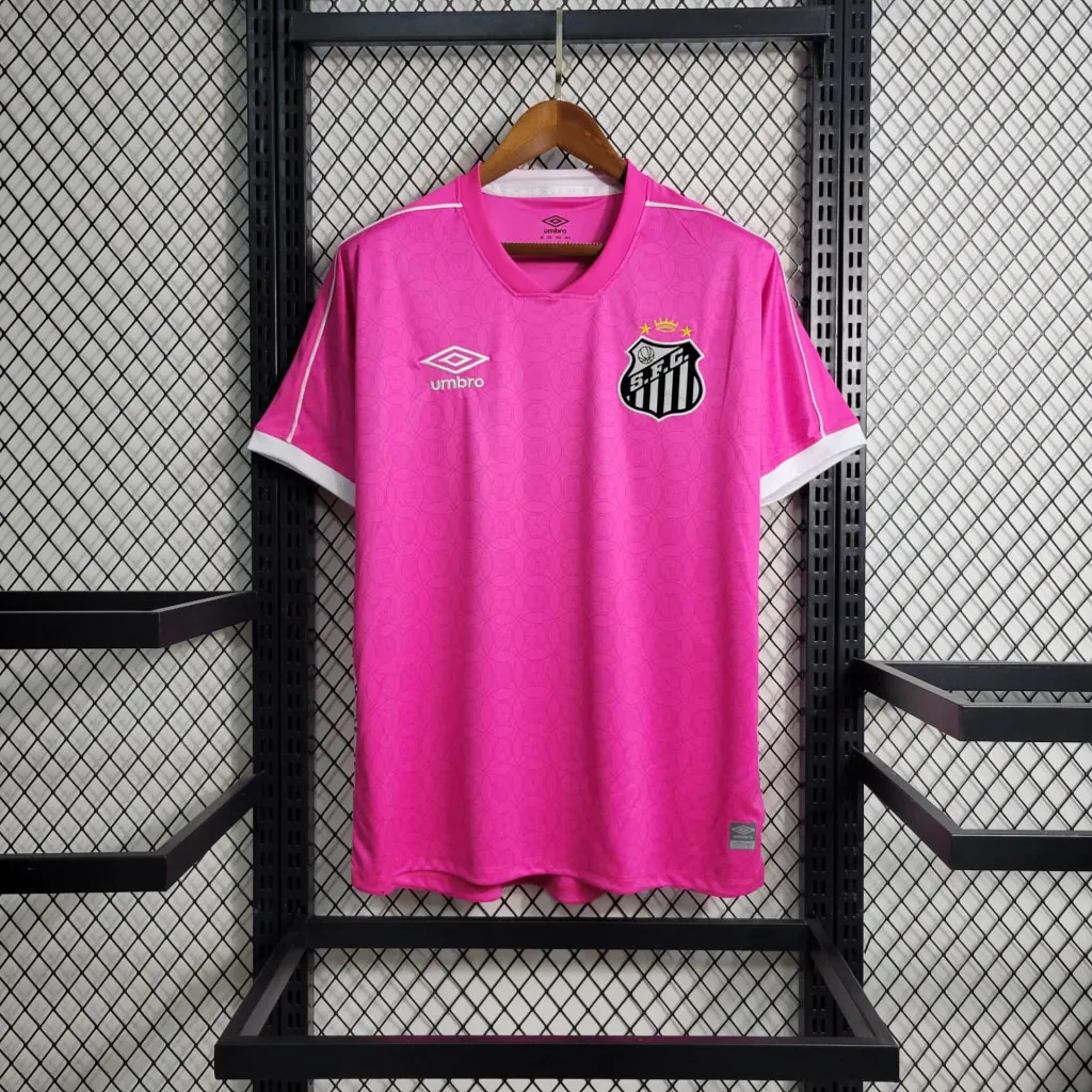 23-24 Santos Pink S-4XL Cheap Soccer Jerseys 6