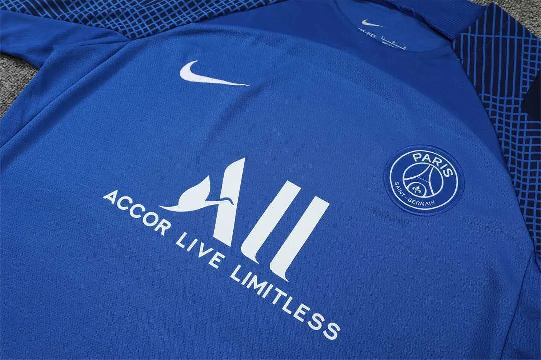22-23 PSG training suit short sleeve kit blue 8