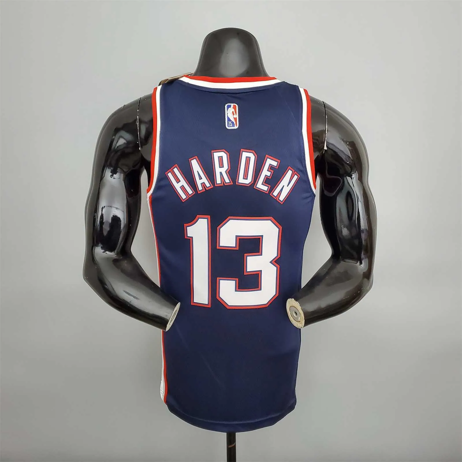 2022 75th Anniversary Harden #13 Nets City Edition Royal Blue 7