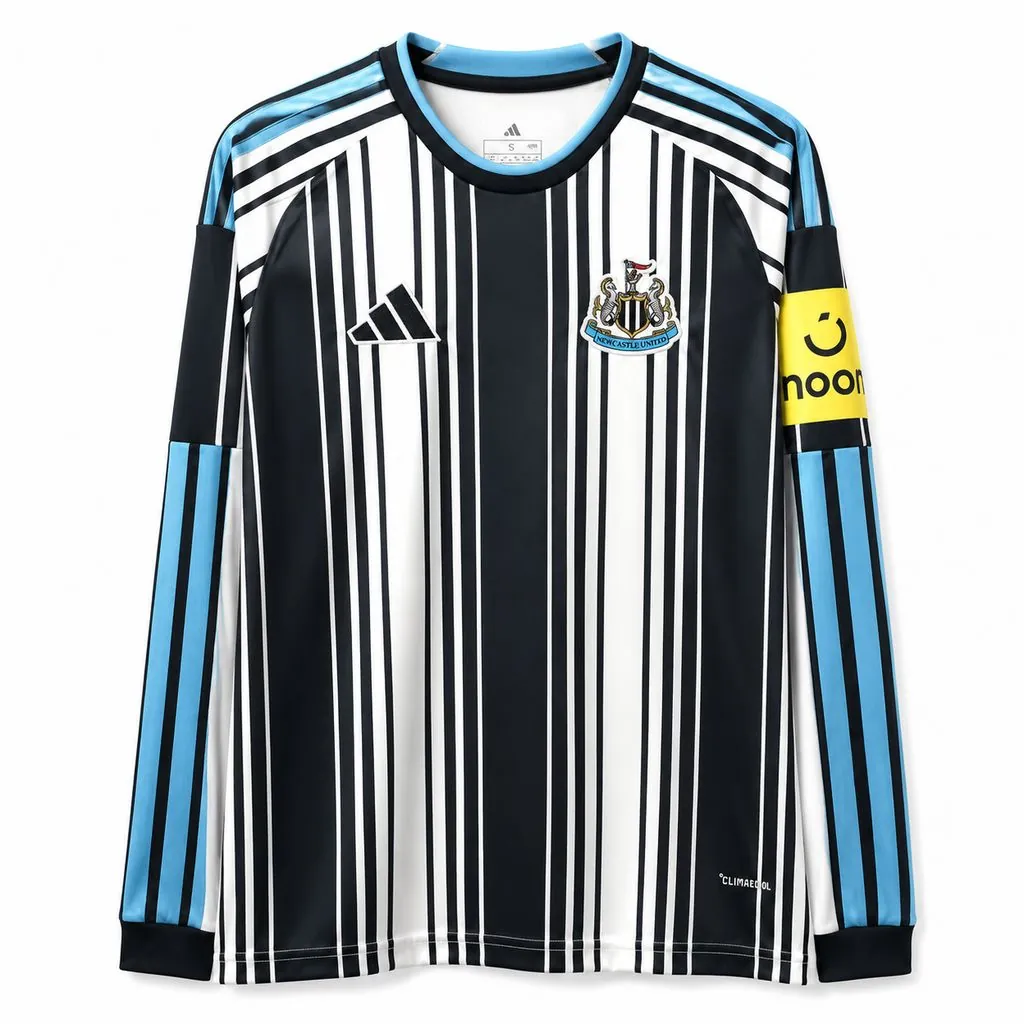 26-27 Newcastle United Home Kit Football Long Sleeve T-Shirt AAAAJersey Supply Yupoo 4 2
