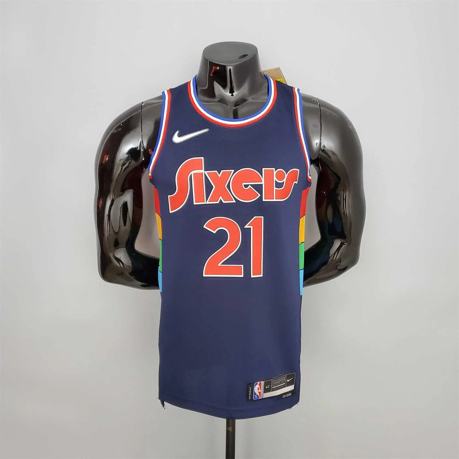 2022 Embiid #21 76ers Royal Blue 9