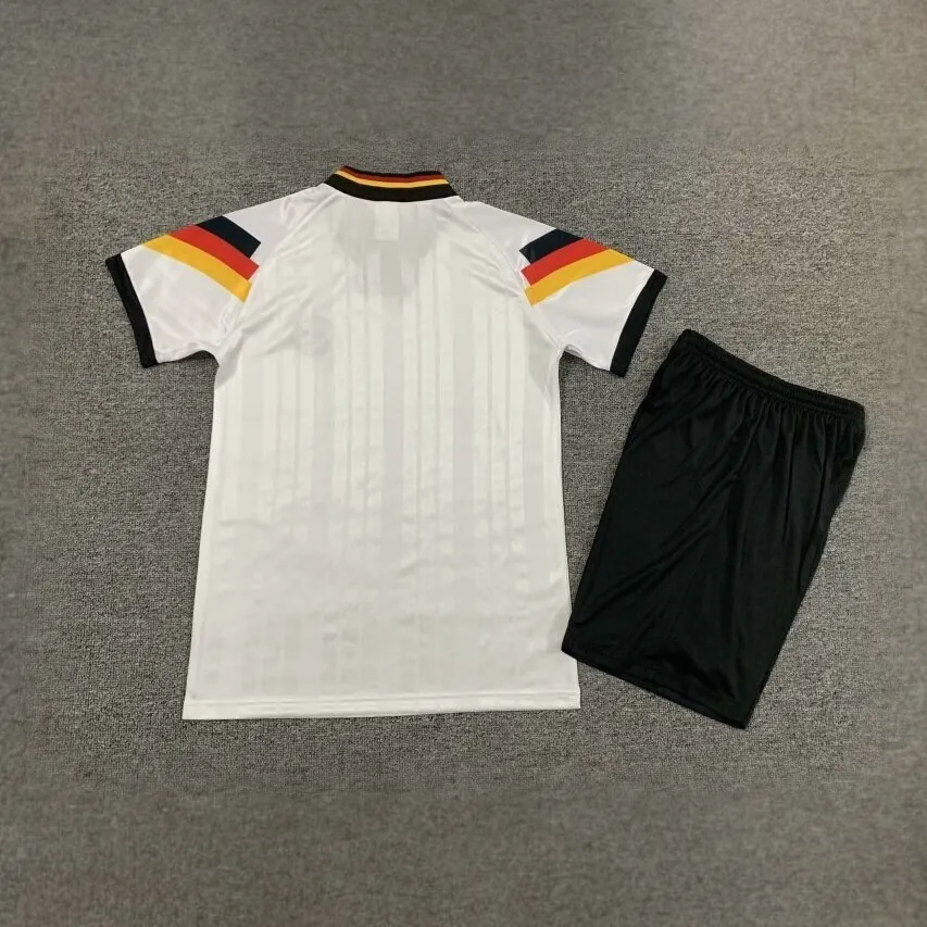 1992 Germany Home Retro Kids Kits Euro Cup Shirt Soccer Jerseys Yupoo 6