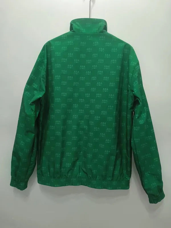 1995 Mexico Retro Trench Coat Reversible Windbreaker Double-Sides Jacket 2