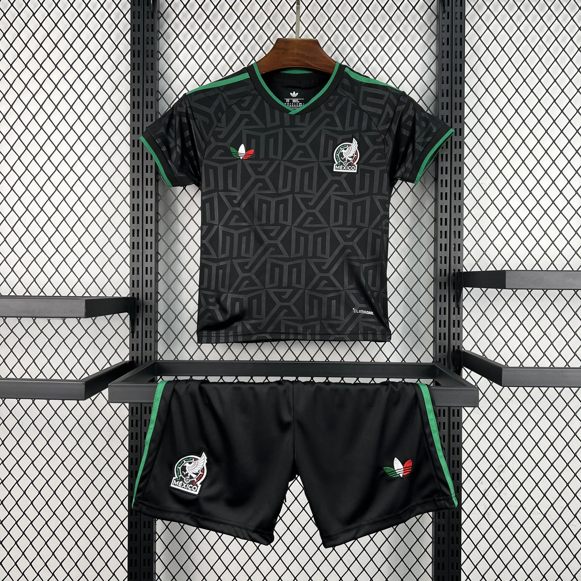 2026 World Cup Set Mexico Third Kids Kit Football Youth Apparels AAAAJersey Supply Yupoo 6 3