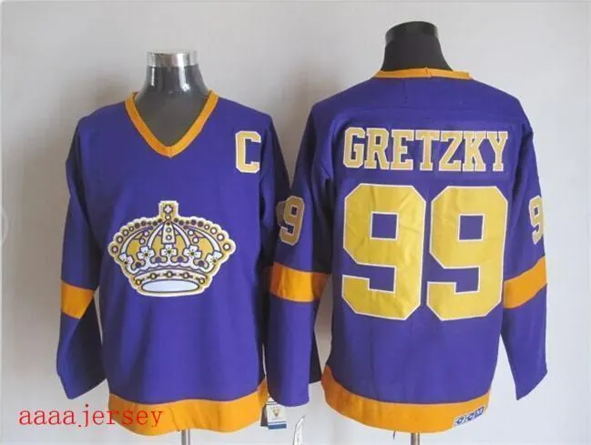 Los Angeles Kings retro ice hockey jersey M-3XL 洛杉矶国王队复古冰球服 5