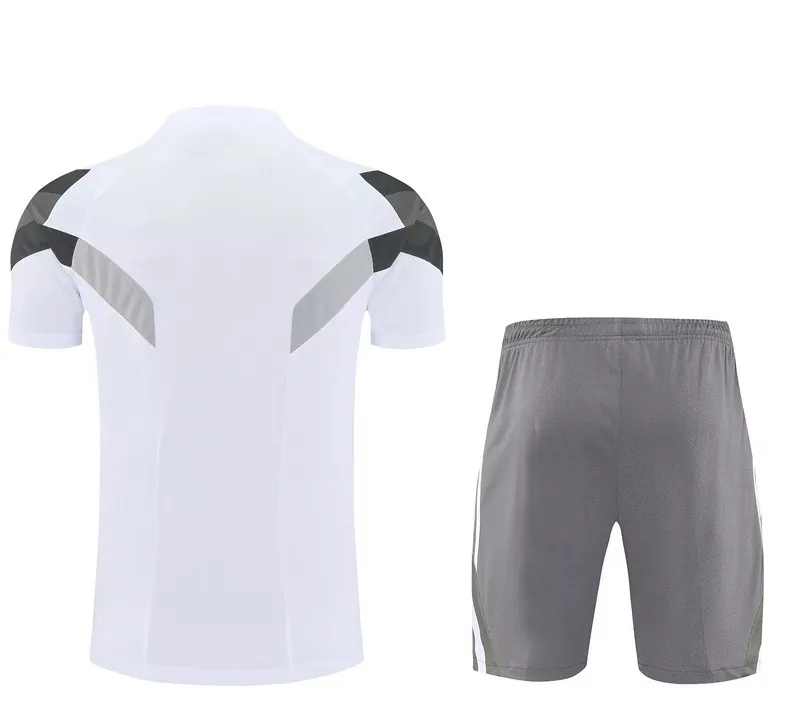 25-26 Real Madrid Original White Training Kits Football Tracksuits 2