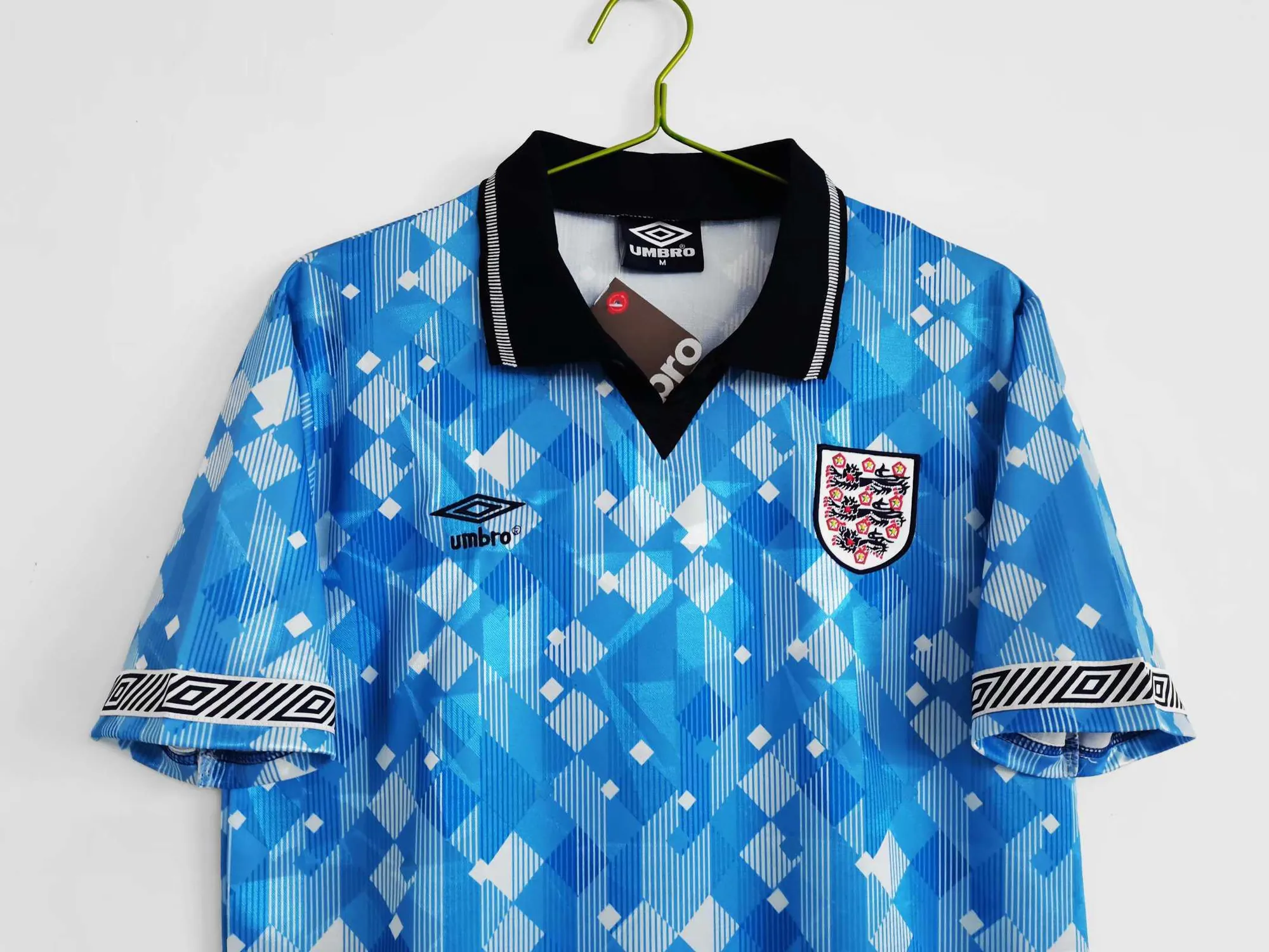 1990 England third away blue 1