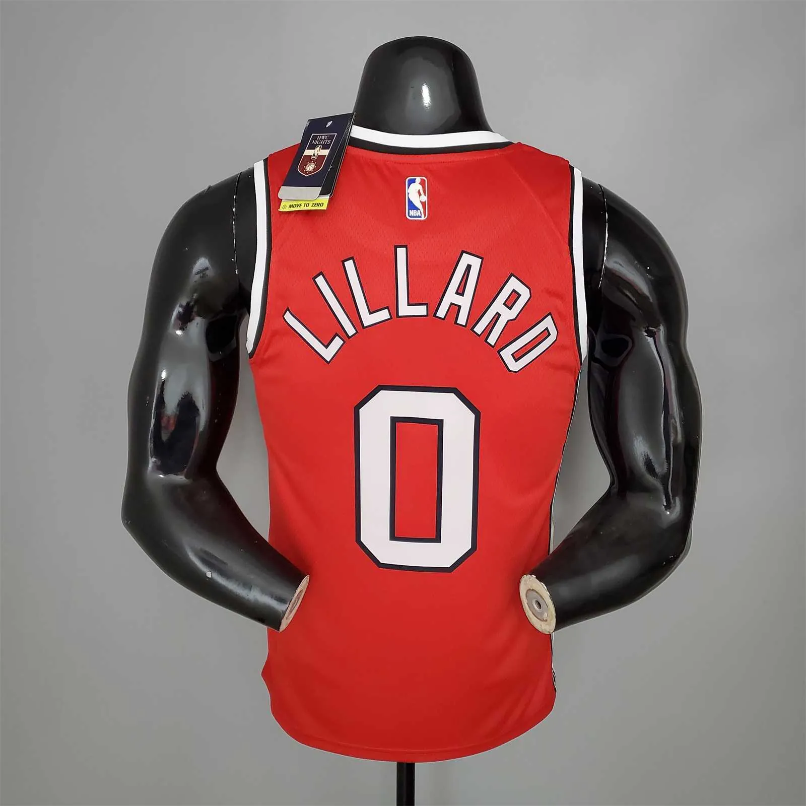 LILLARO#0 Trail Blazers Retro Red 2