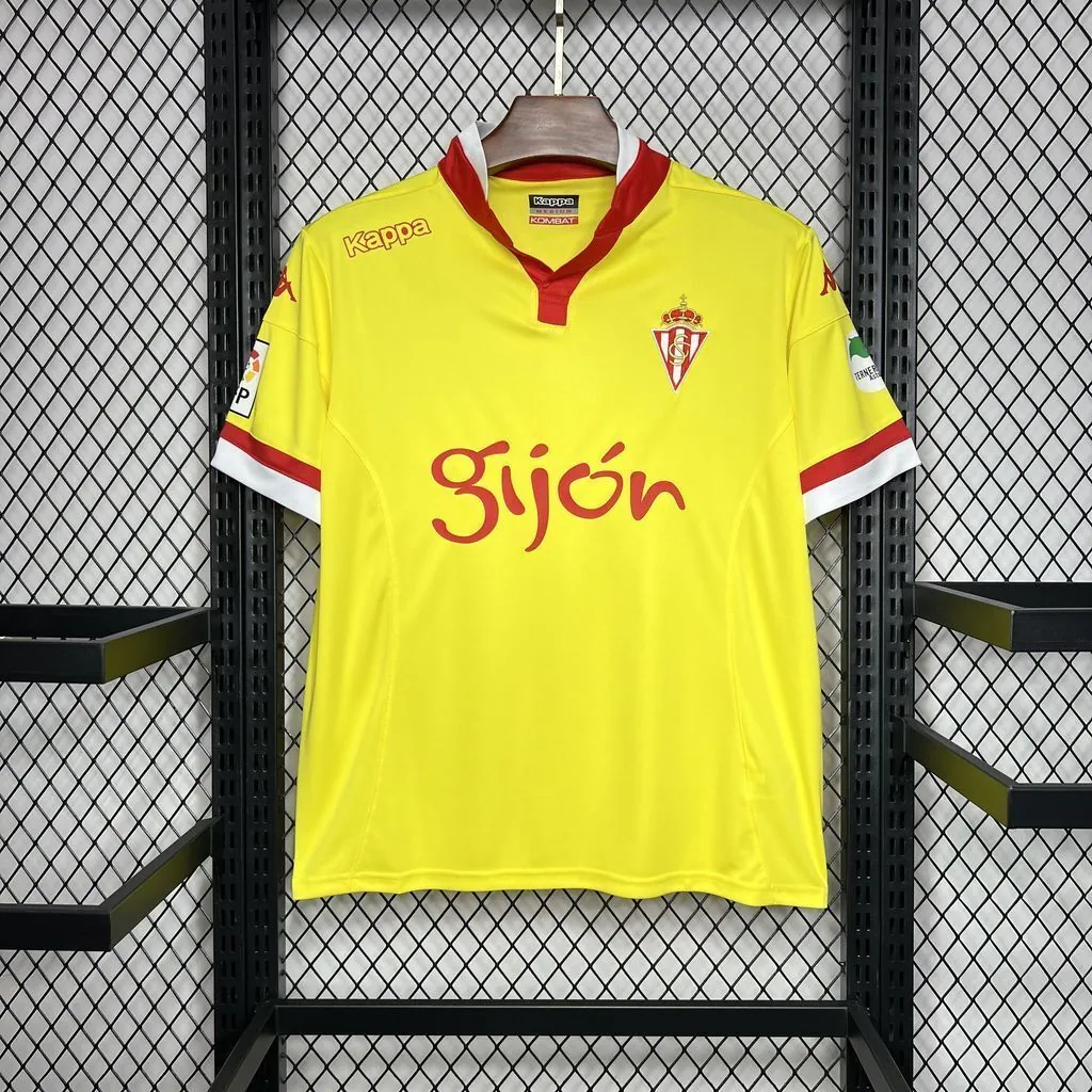 15-16 Sporting De Gijón Away Retro Kit Vintage Shirt Soccer AAAAJersey Yupoo 7