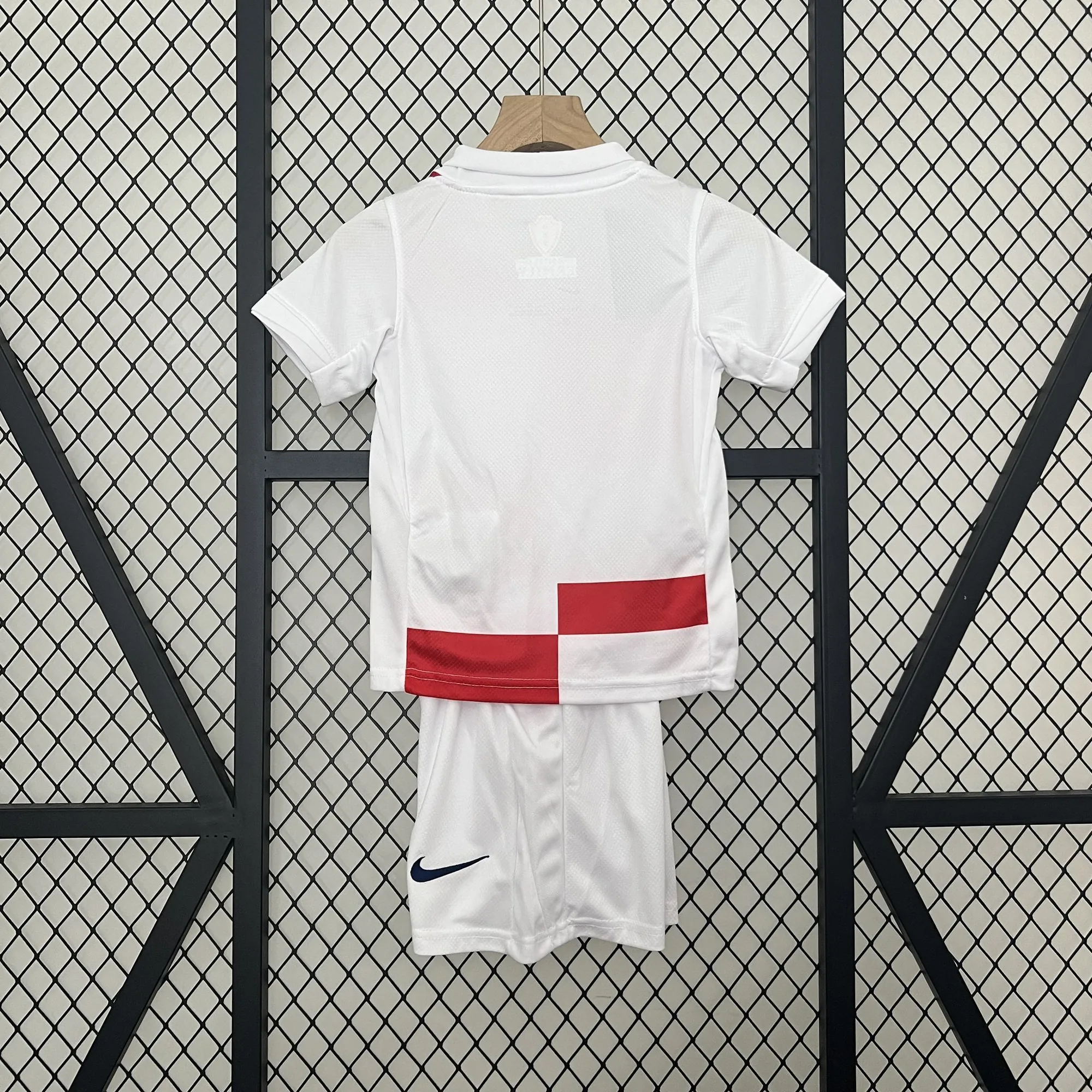 2024 Croatia Home Kid Kits UEFA Euro Youth Apparels Soccer Jerseys Yupoo 3