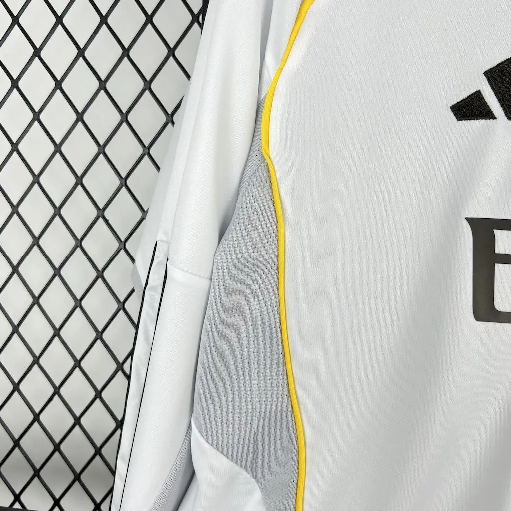 25-26 Real Madrid Home Long Sleeve Shirt Football Uniform AAAAJersey Supply Yupoo S-3XL 3