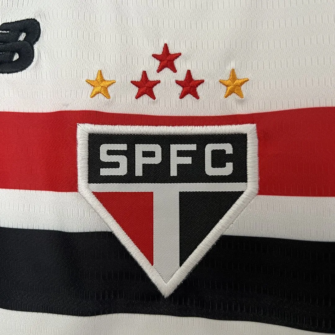 24-25 Sao Paulo Home Kid Kits Children Sets Football Replicas Yupoo 4