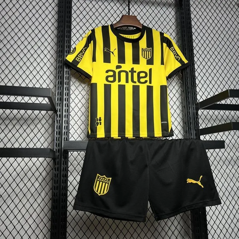 24-25 Penarol Home Kid Kits Youth Apparels Football AAAAJersey Yupoo 5