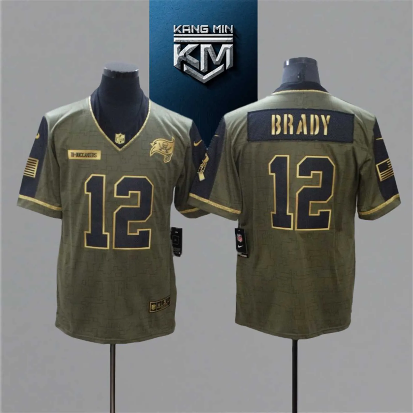 2021 New Tribute Gold Edition NFL Jersey 7