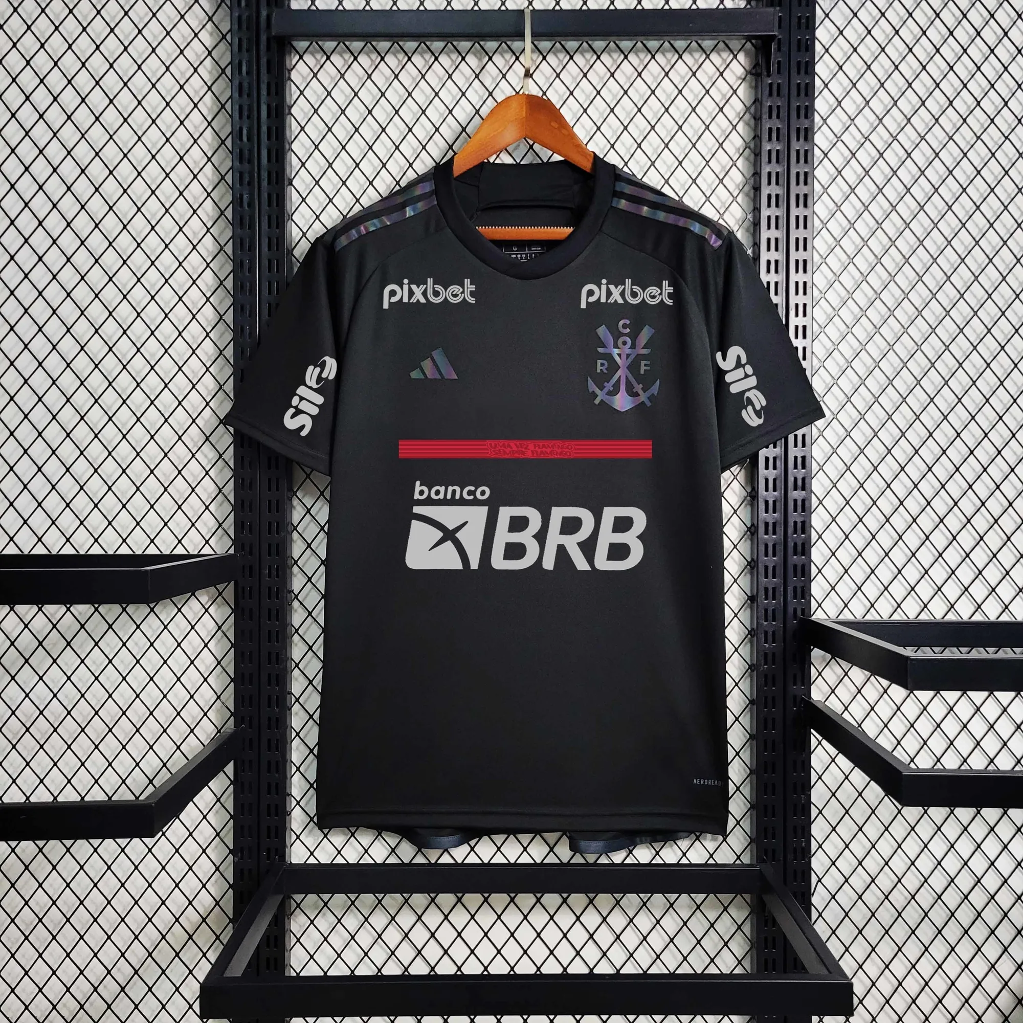 23-24 All sponsor+patch Flamengo Black Soccer Jerseys 14