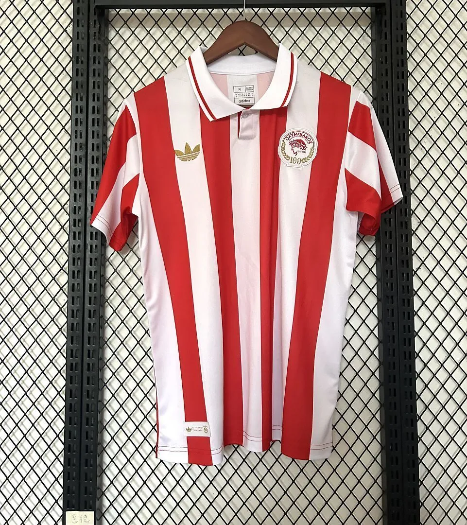 25-26 Olympiacos 100th Anniversary Kit Football T-Shirt AAAAJersey Supply Yupoo 7