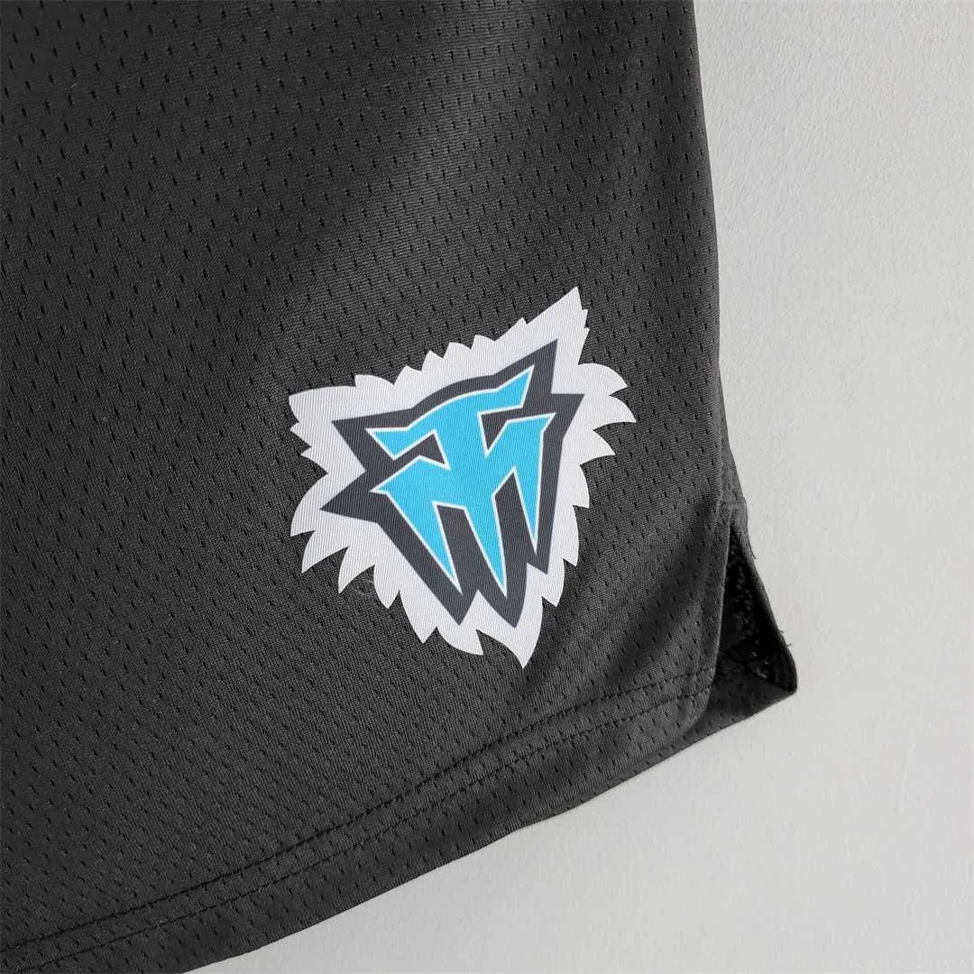 Minnesota Timberwolves retro NBA Shorts Black 2
