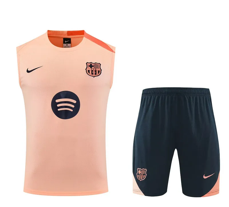 25-26 Barcelona Training Vest Kit Pink Soccer AAAAJersey Supply Yupoo 3