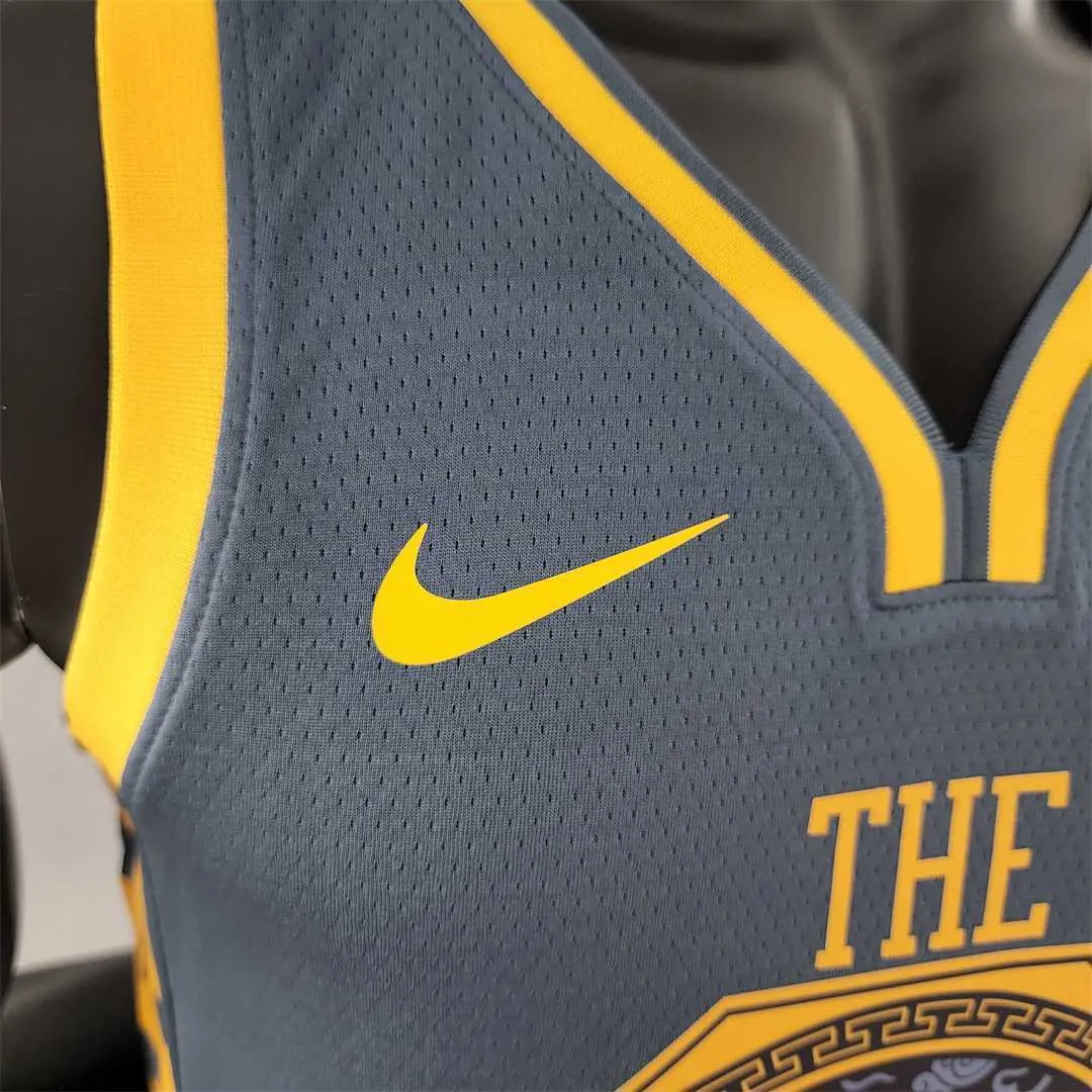 2018 WIGGINS #22 Golden State Warriors Grey NBA Jersey 9