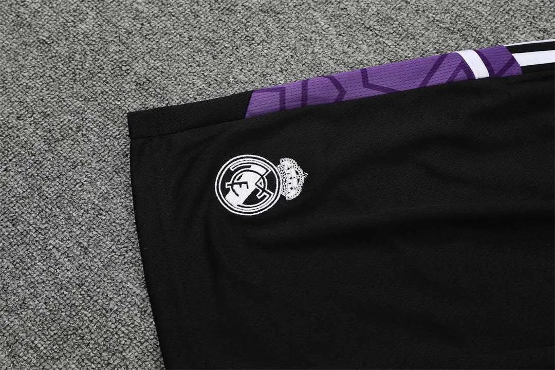 22-23 Real Madrid Training Suit Short Sleeve Kit Purple 3