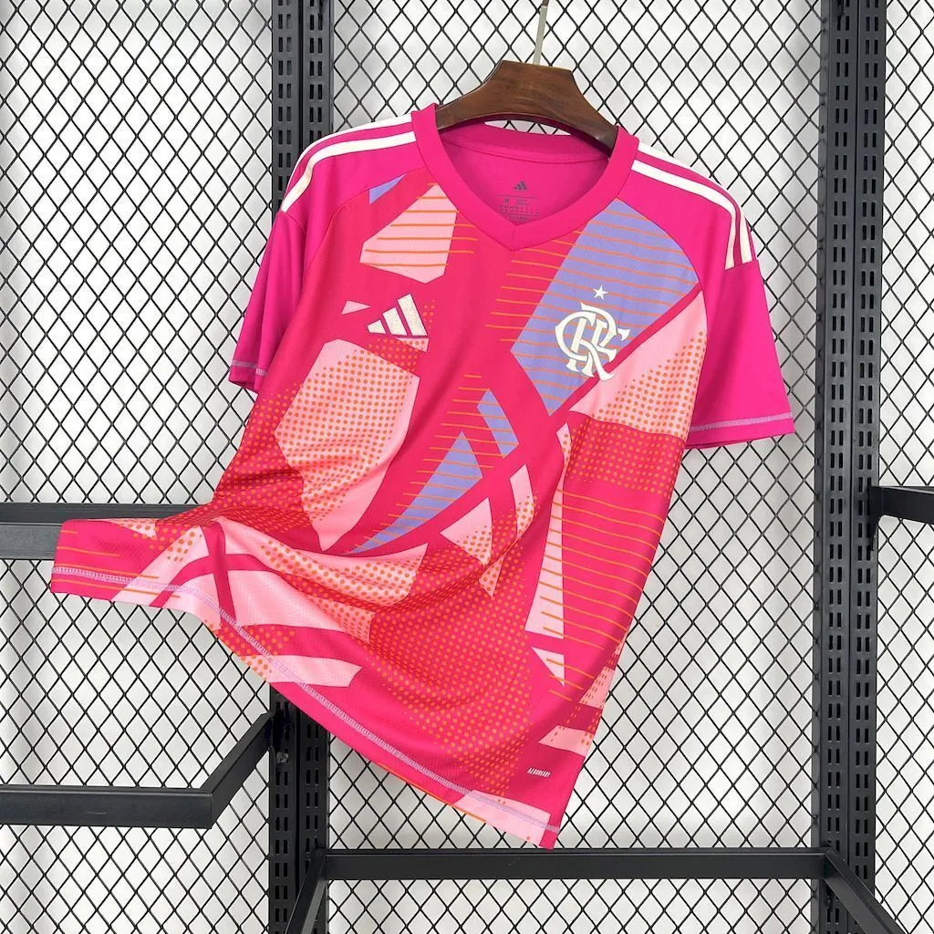 25-26 Flamengo Goalkeeper Pink Shirt Football Uniform AAAAJersey Dropship Yupoo 6