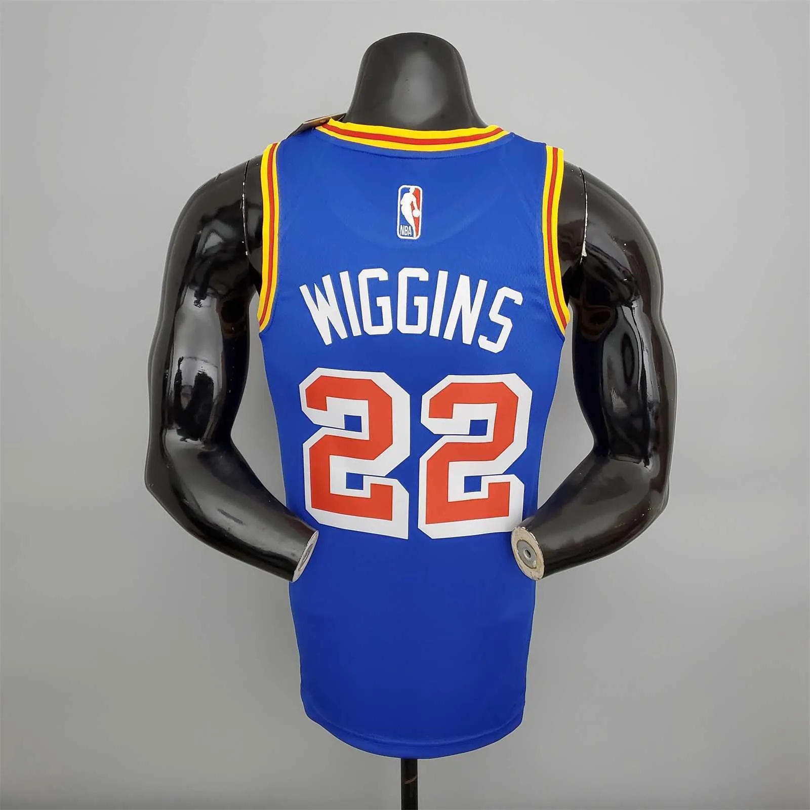 75th Anniversary Wiggins #22 Warriors Retro Blue 7