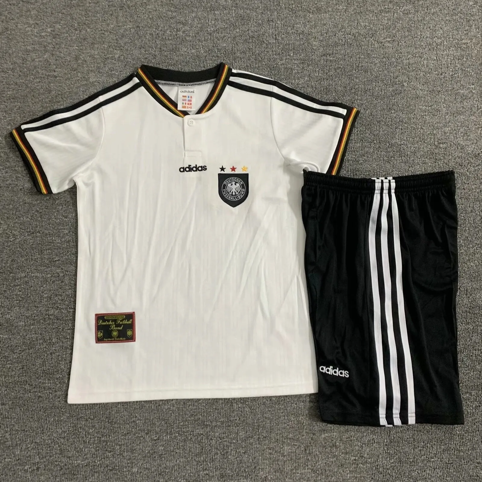 1996 Germany Home Retro Kids Kits Euro Cup Shirt Soccer Jerseys Yupoo 2
