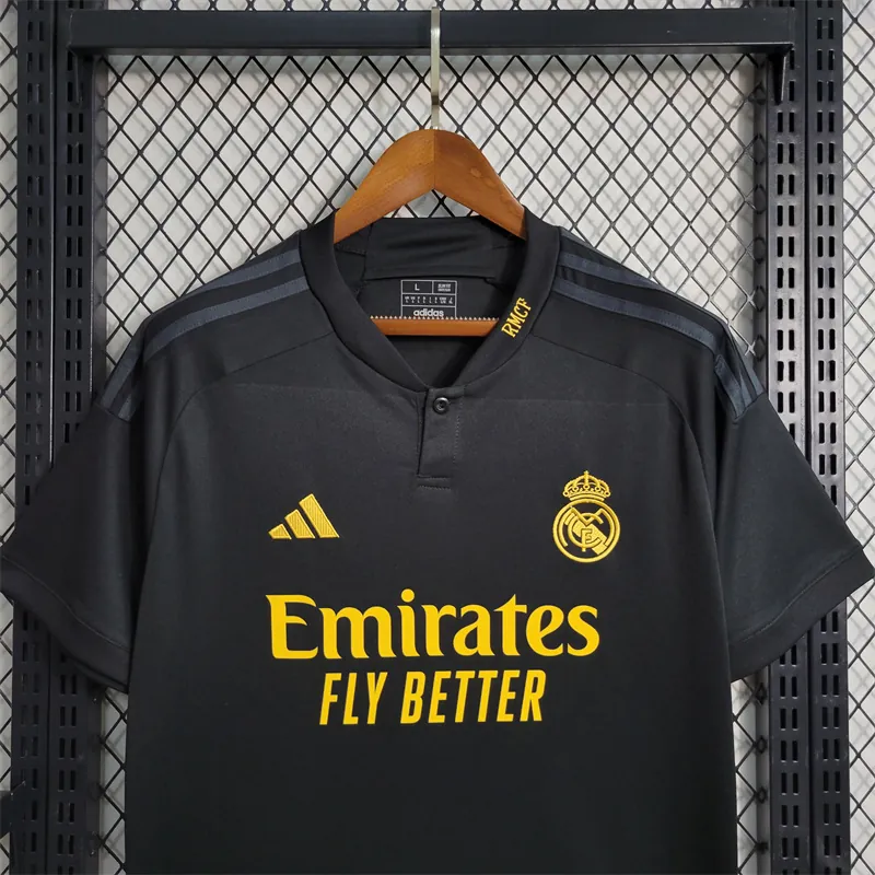 23-24 Real Madrid Third Kit Black Shirt Soccer Jerseys Yupoo 6