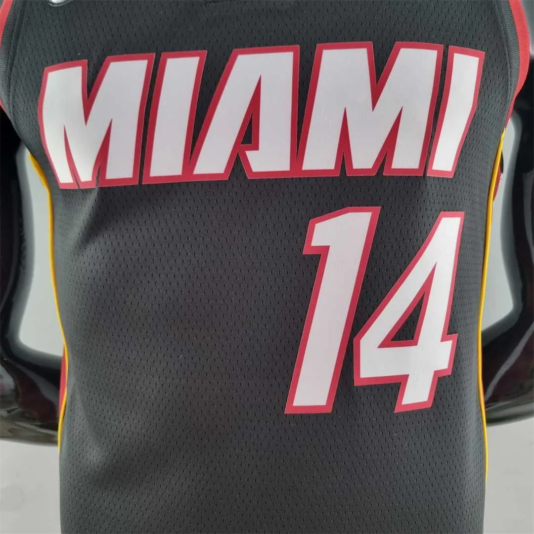 75th Anniversary Miami Heat HERRO#14 black NBA Jersey 5