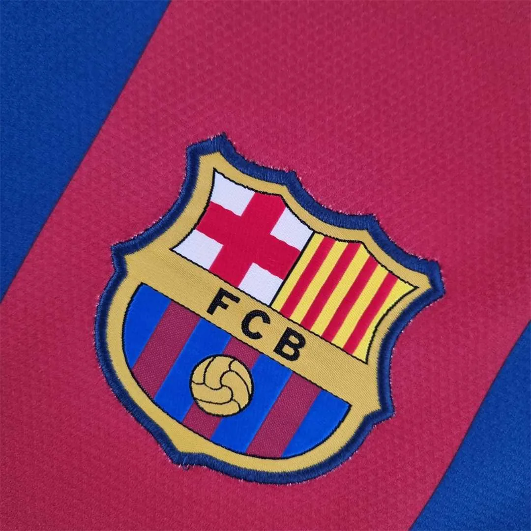 06-07 Barcelona UEFA Champions league home long sleeve 6