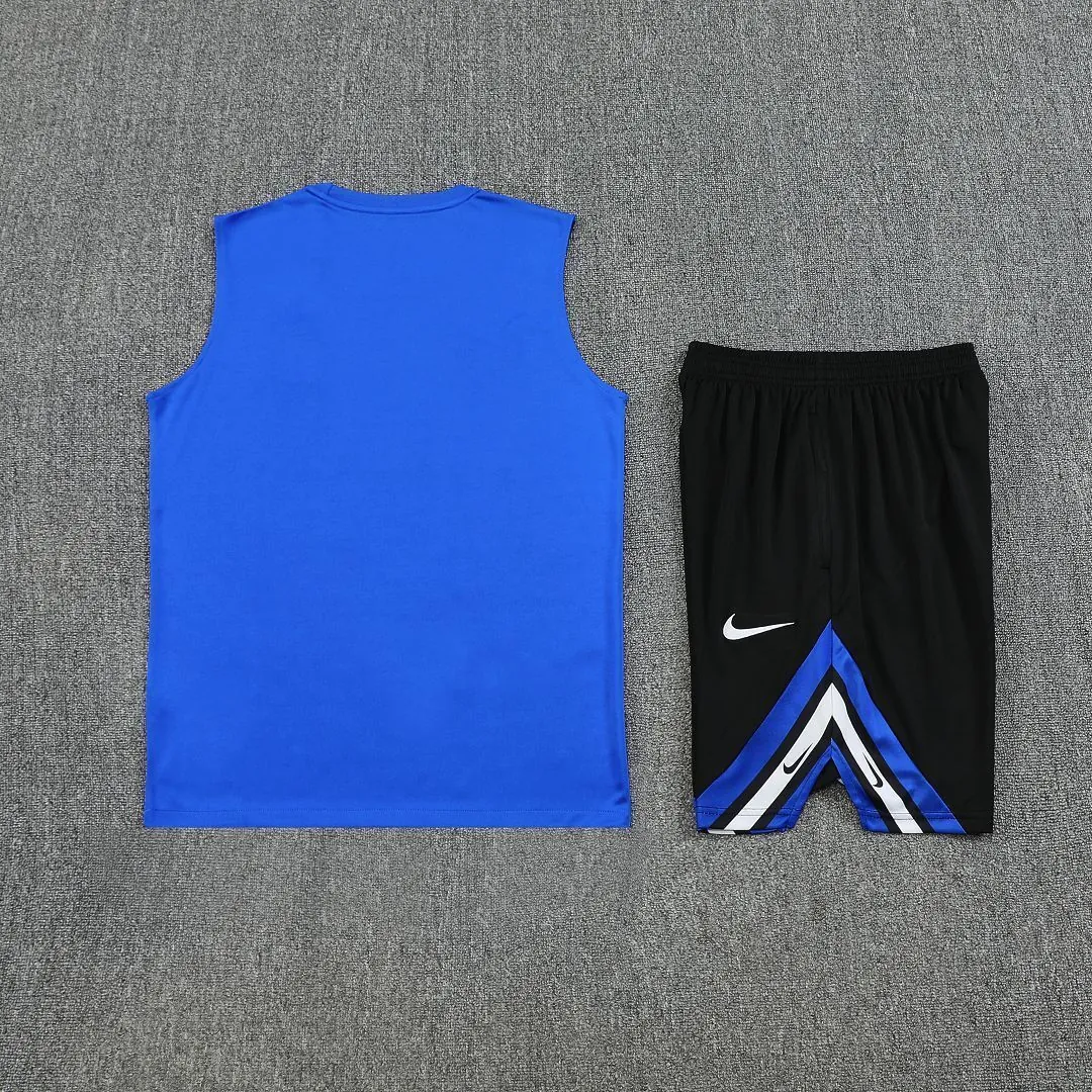 25-26 Inter Milan Retro Blue Training Kits Football Vest Suits 1