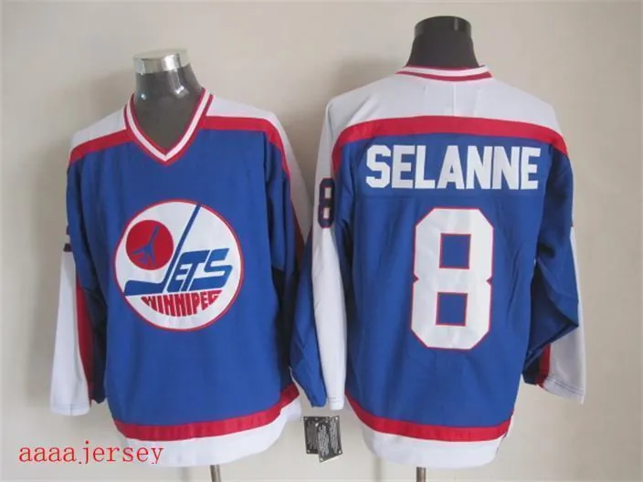 Winnipeg Jets retro ice hockey jersey M-3XL 温尼伯喷气机队复古冰球服 3