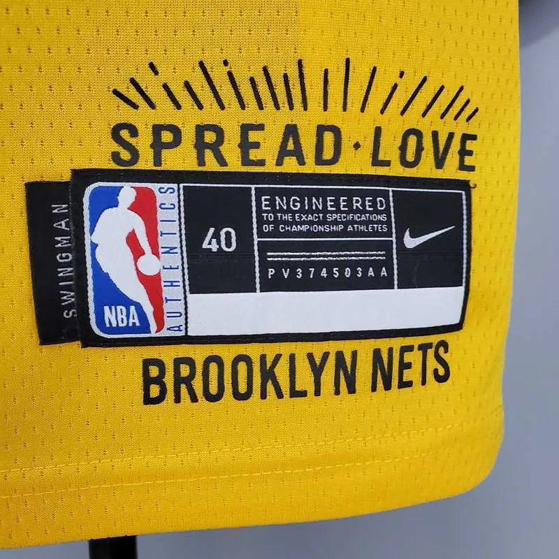 BIGGIE#72 Brooklyn Nets Commemorative Edition Yellow 5