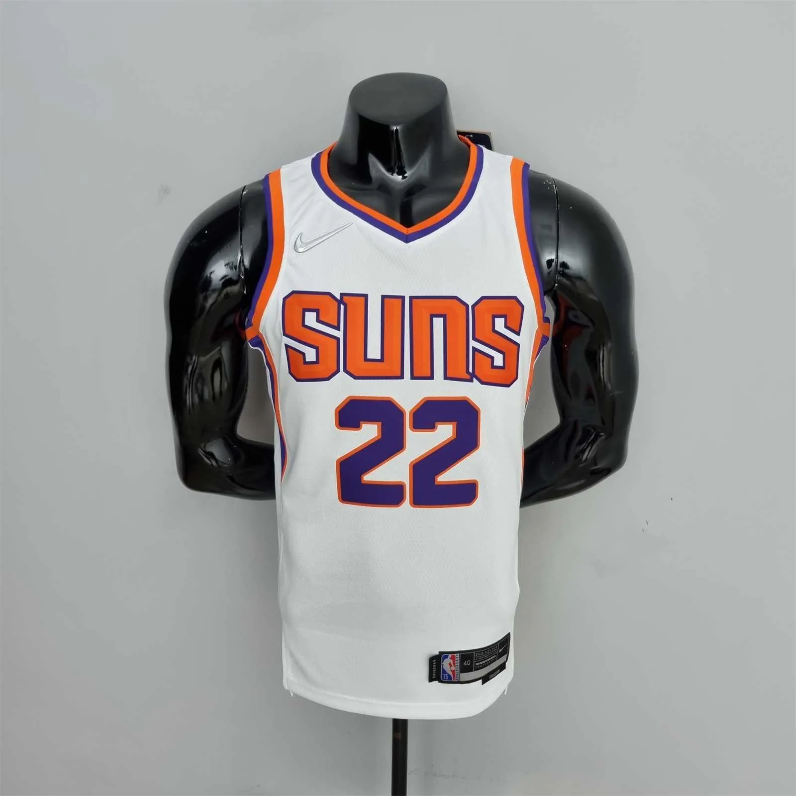 75th Anniversary Ayton #22 Phoenix Suns White NBA Jersey 10