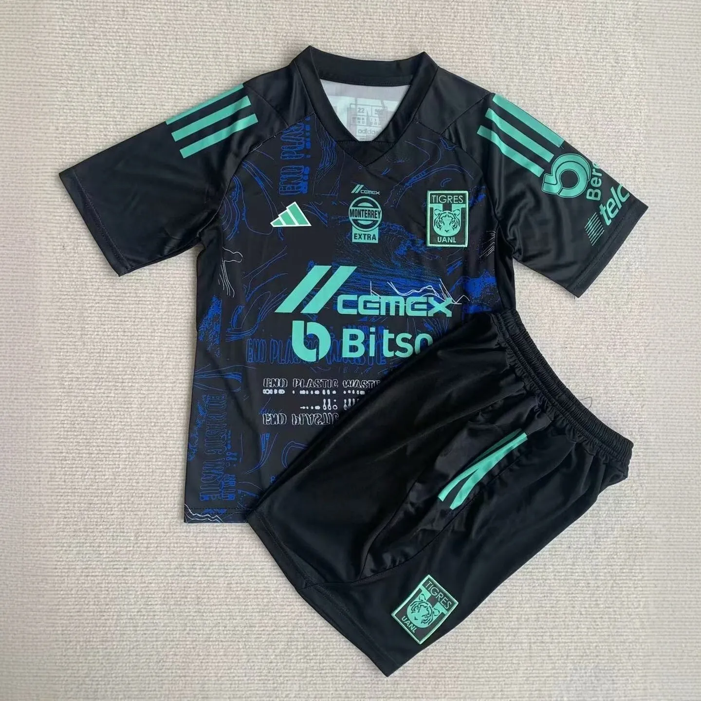 23-24 Tigres UANL Specia Edition Kids Kits Children Sets Soccer Jerseys Yupoo 2