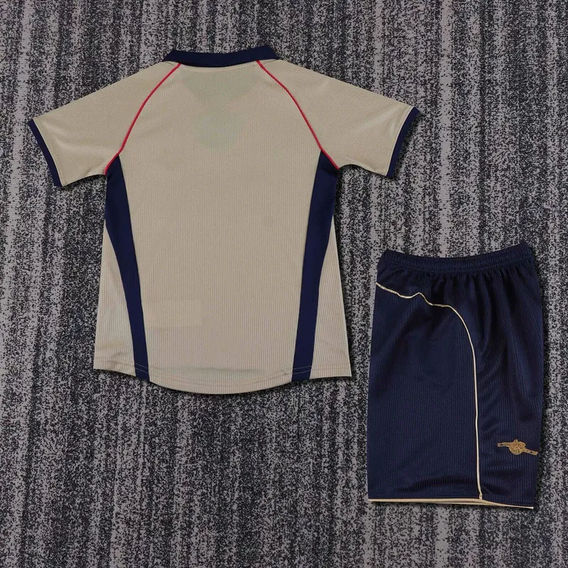 01-02 Arsenal Away Retro Kid Kits Youth Apparels Soccer AAAAJersey Yupoo 5
