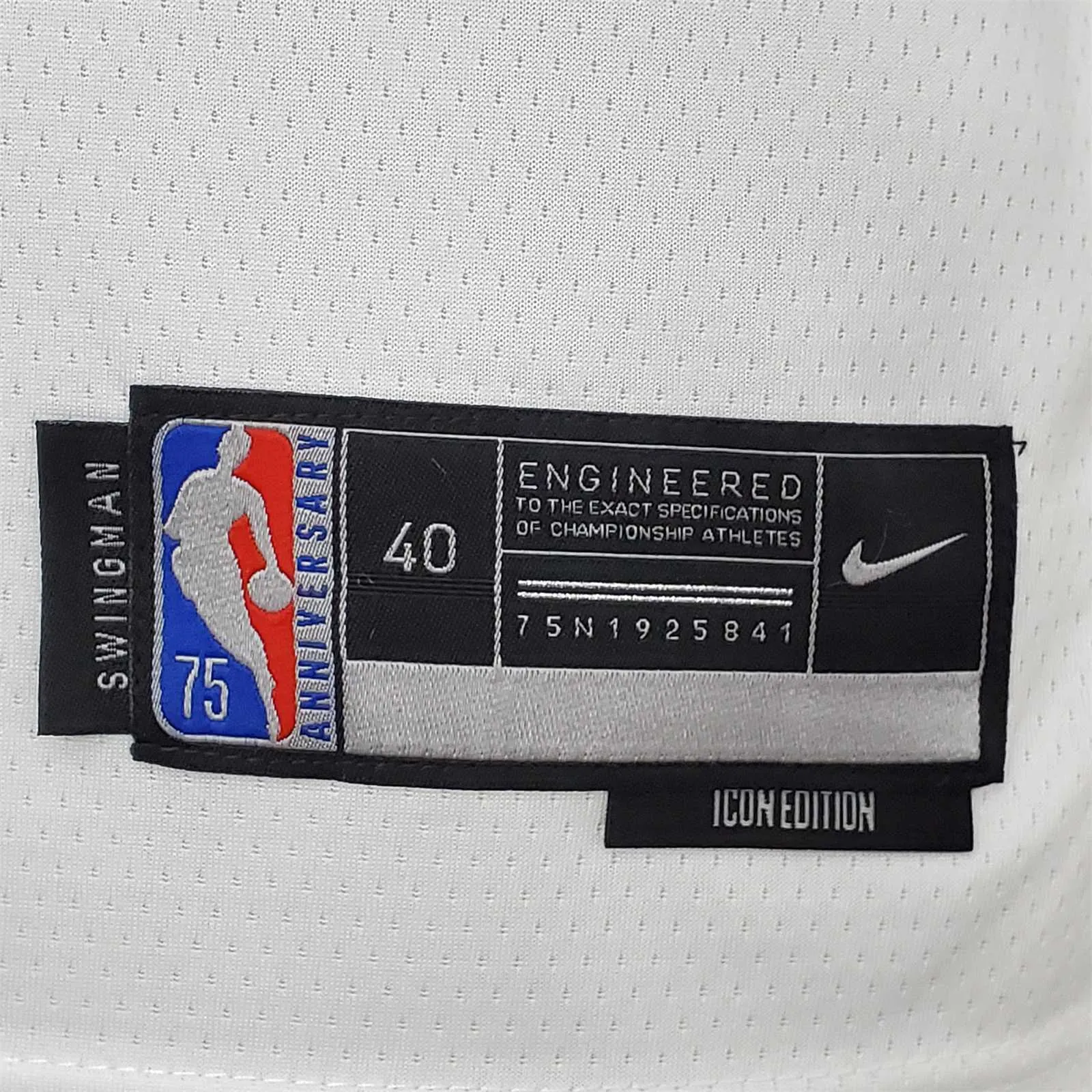 75th Anniversary Philadelphia 76ers MAXEY#0 White NBA Jersey 1