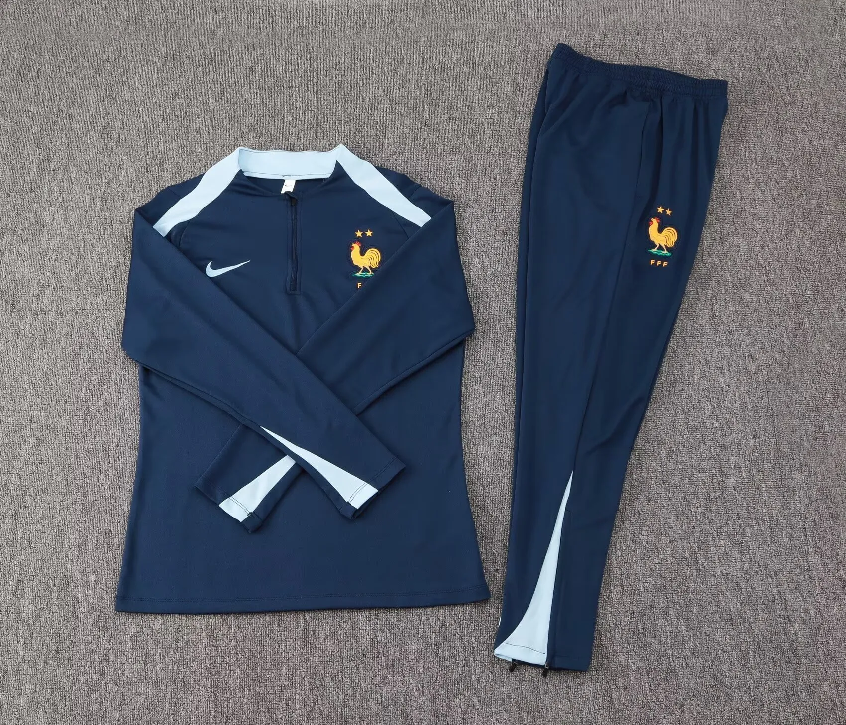 2024 France Long Sleeve Training Suit Football Shirts 2