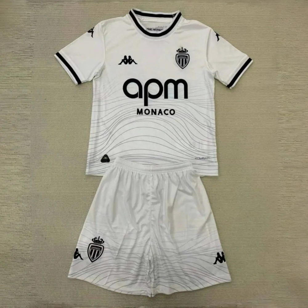24-25 Monaco Third Kid Kits Youth Apparelst Soccer AAAAJersey Yupoo 2