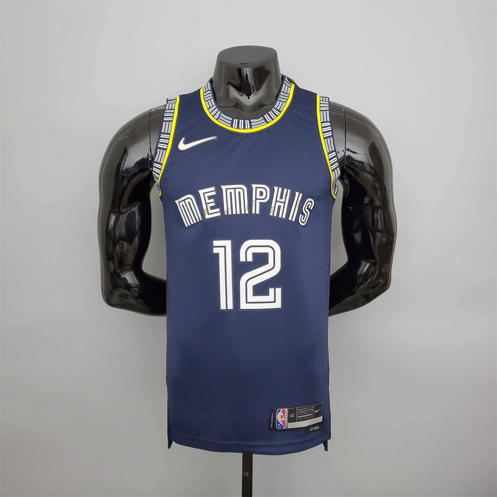2022 season morant#12 Grizzlies City Edition Royal Blue 9
