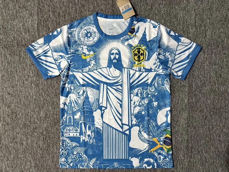 2025 Brazil Cristo Redentor White Special Edition T-Shirt Football Apparels Soccer AAAAJersey Y 2