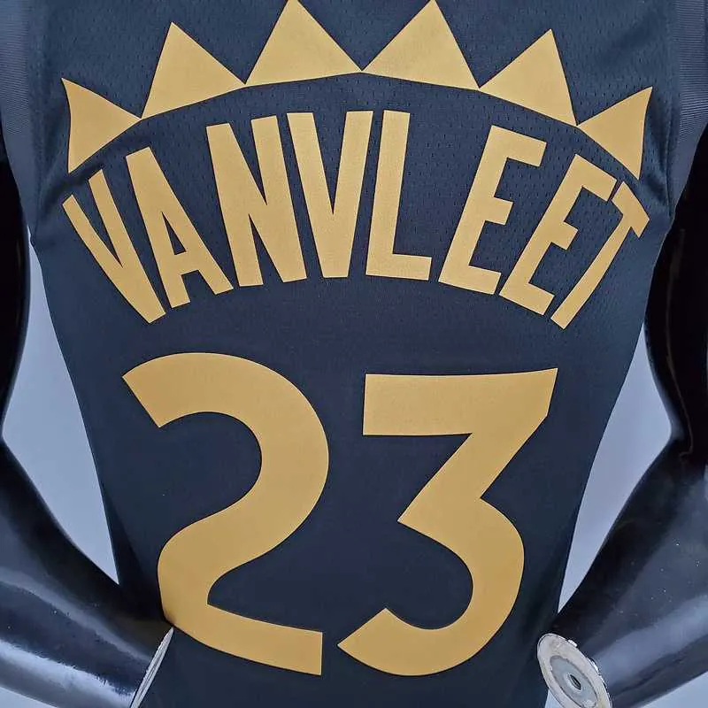 2021 VANVLEET#23 Raptors black gold 4