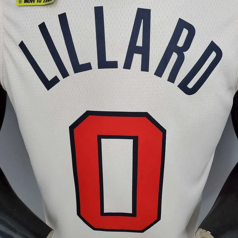 LILLARD#0 Portland Trail Blazers Beige 2