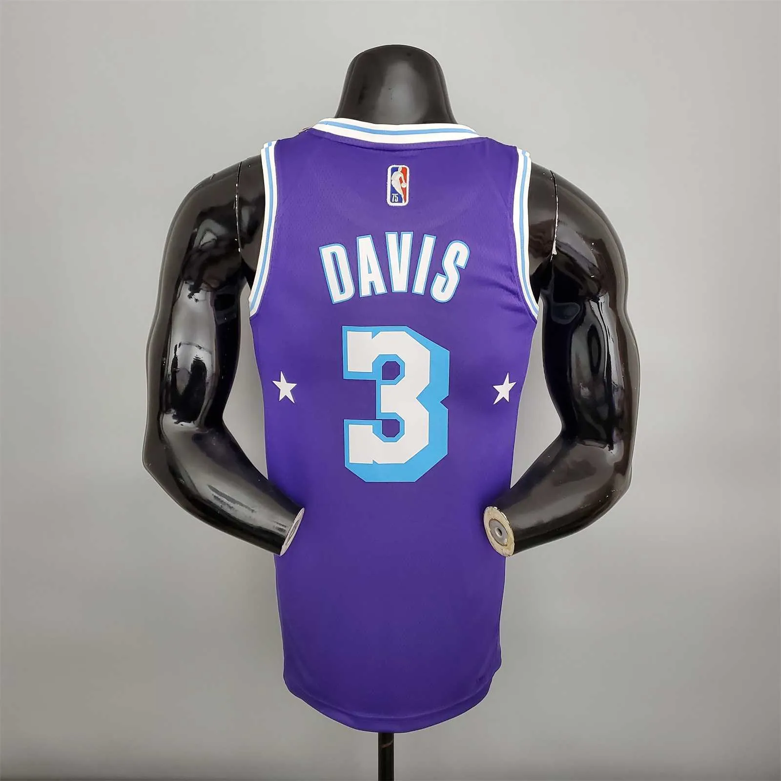 2022 75th Anniversary Davis #3 Lakers City Edition Purple 5