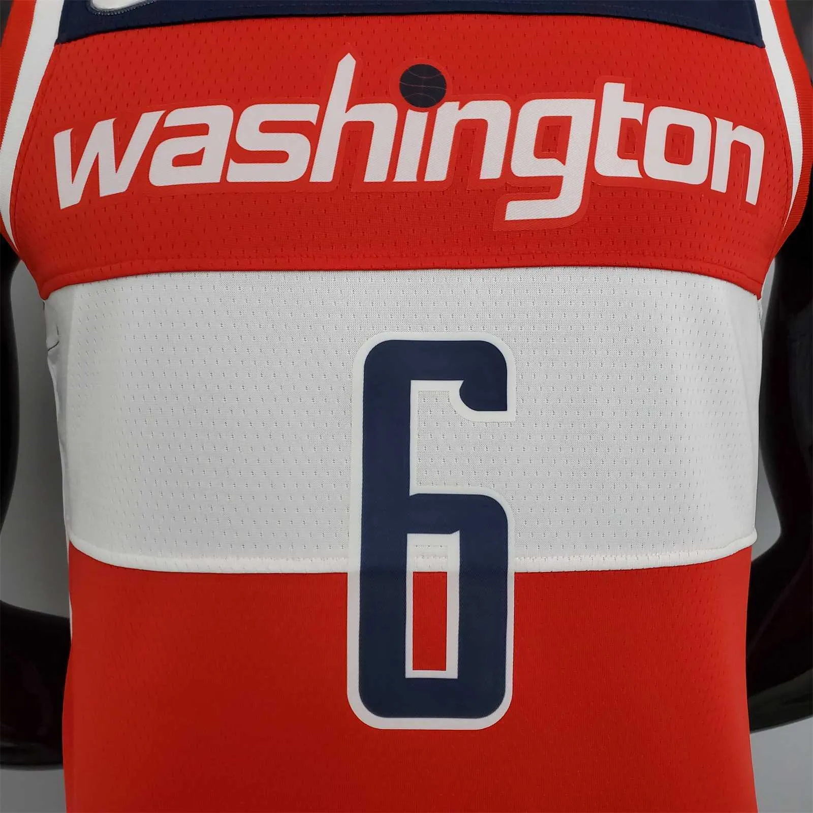 75th Anniversary Harrell #6 Wizards Red, White and Blue 3