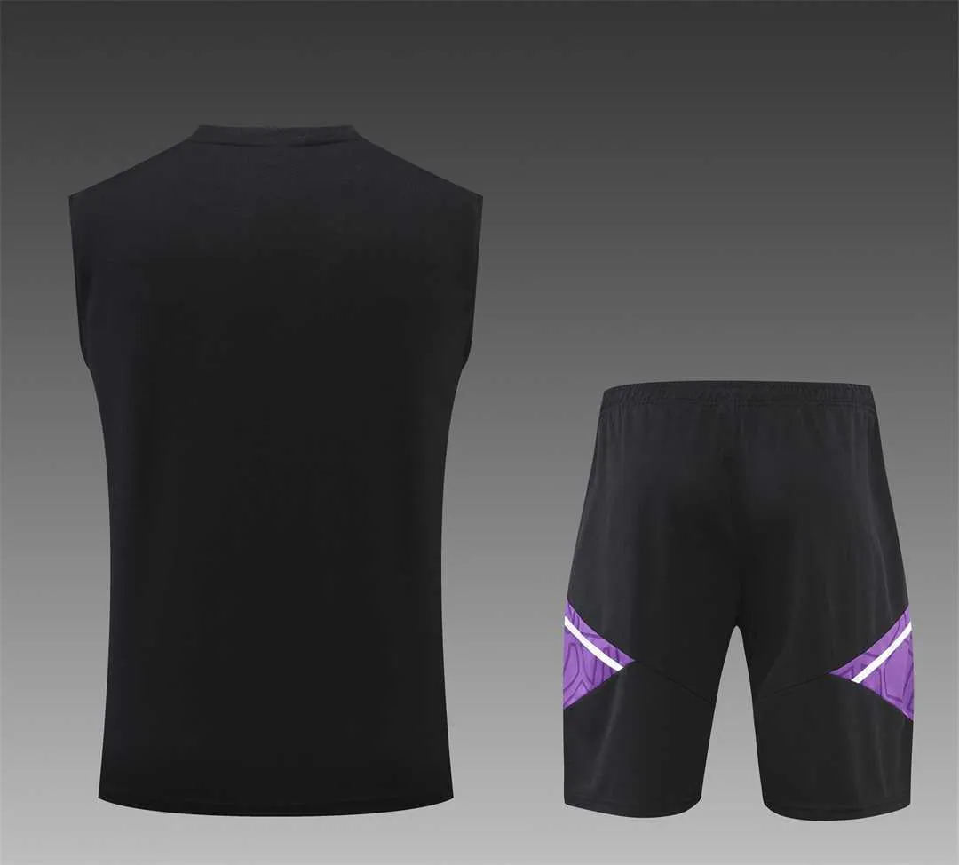 22-23 Real Madrid training suit kit Black 3